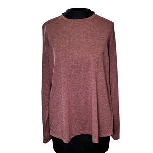 Xersion Womens Anti-Odor Long Sleeve Top With Drape Back - Large